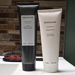 SACHAJUAN Hair Care Set - Styling Cream And Heat Protection Cream